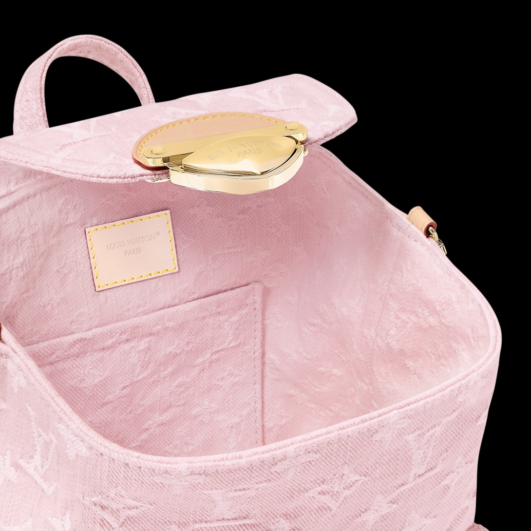 Louis Vuitton Venice Backpack Washed Monogram Denim M13031 Pink 26cm/ 10.2in