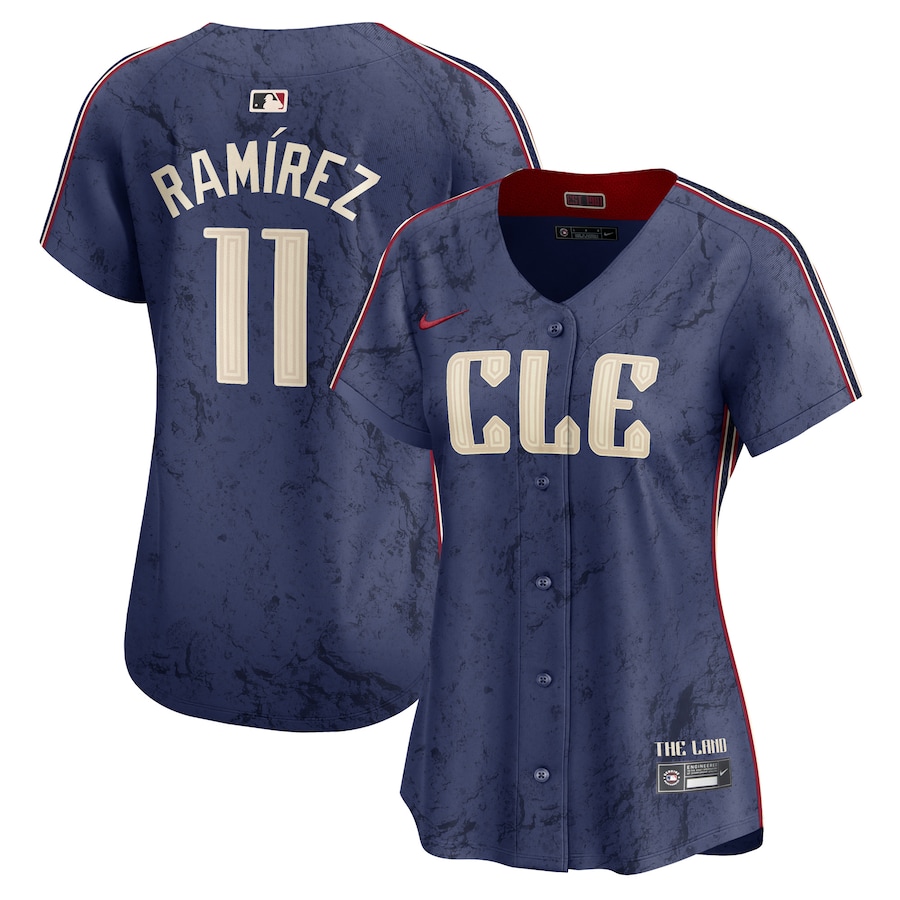 Women's Cleveland Guardians Jose Ramirez Navy 2024 City Connect Limited Jersey