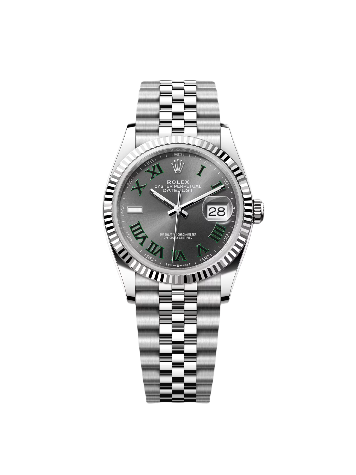 Rolex  Datejust 36mm 126234 Datejust Slate Roman Dial Jubilee Watch