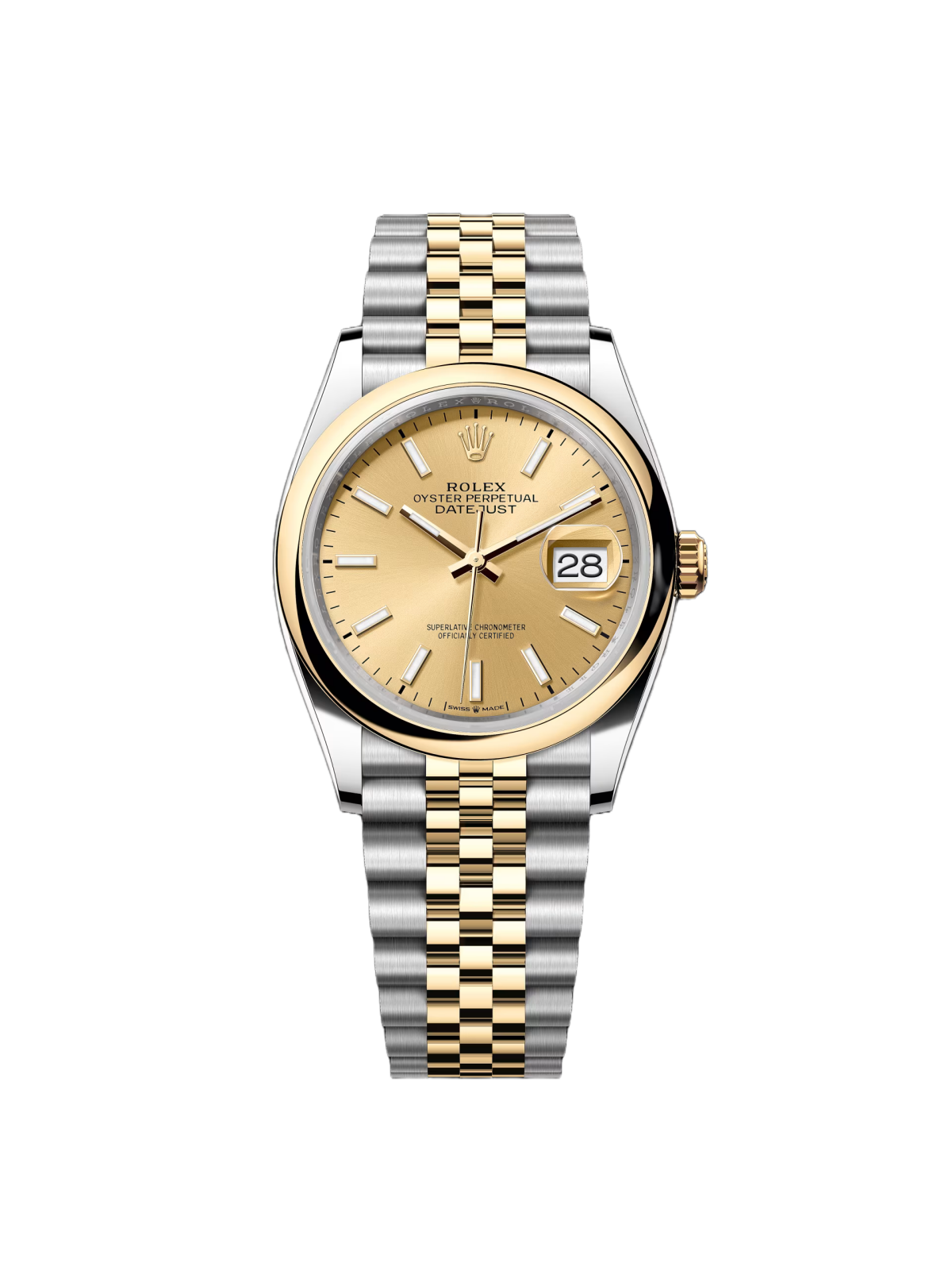 Rolex  Datejust 126203 Champagne Dial 36mm Domed Bezel