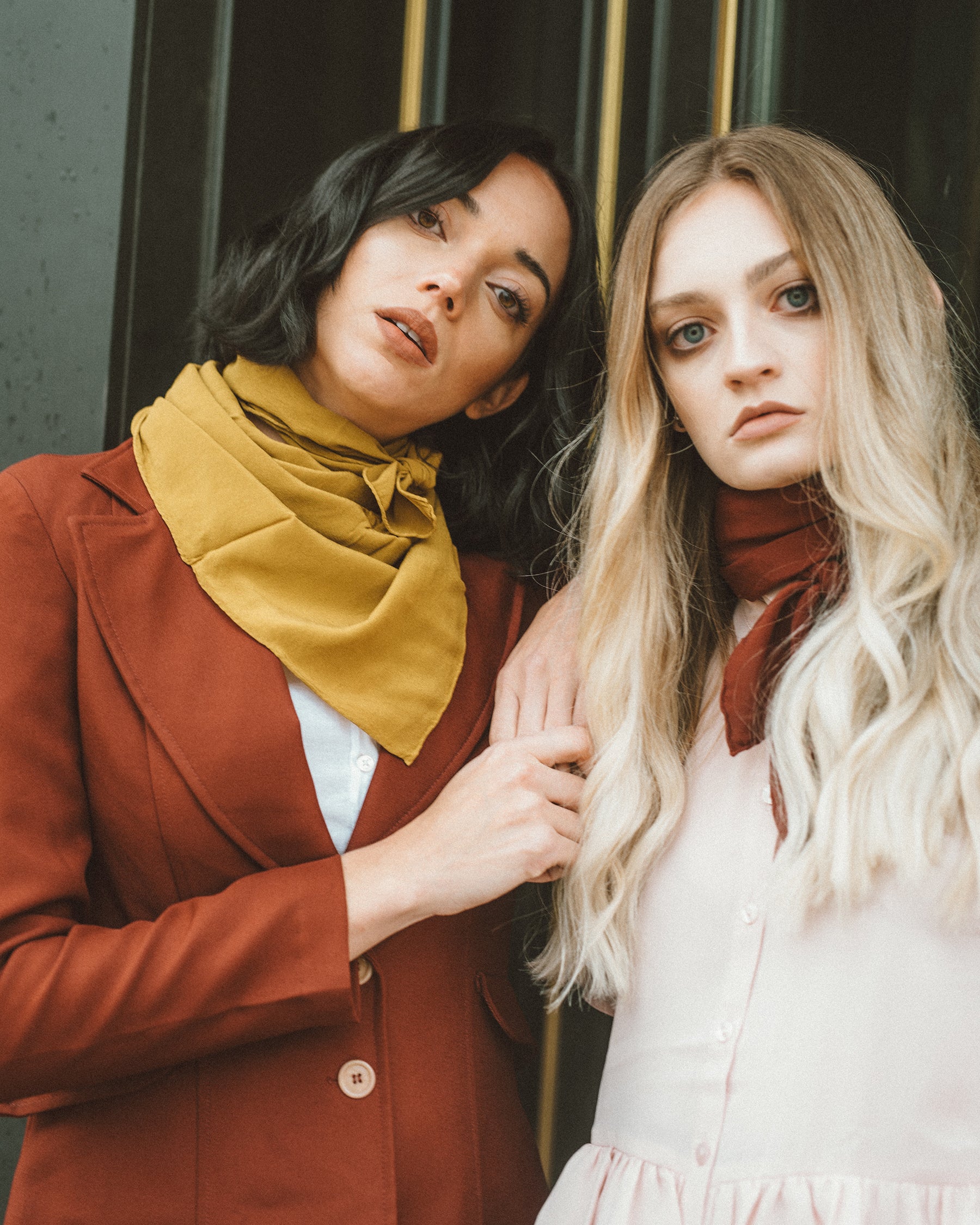 ‘The Classic’ Washable Silk Scarf in Oro