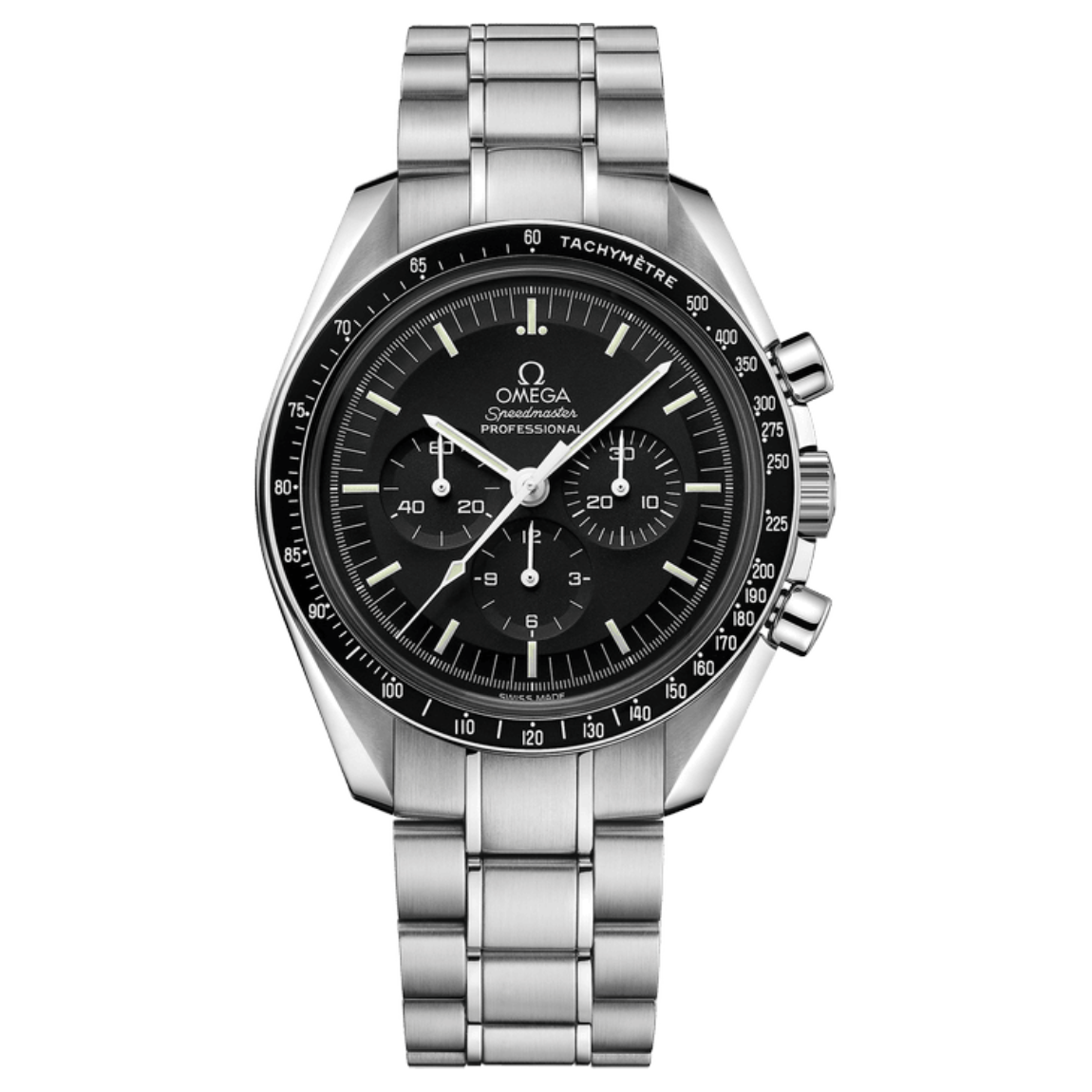 Omega Speedmaster Professional Moonwatch 42mm, stainless steel case with stainless steel bracelet
