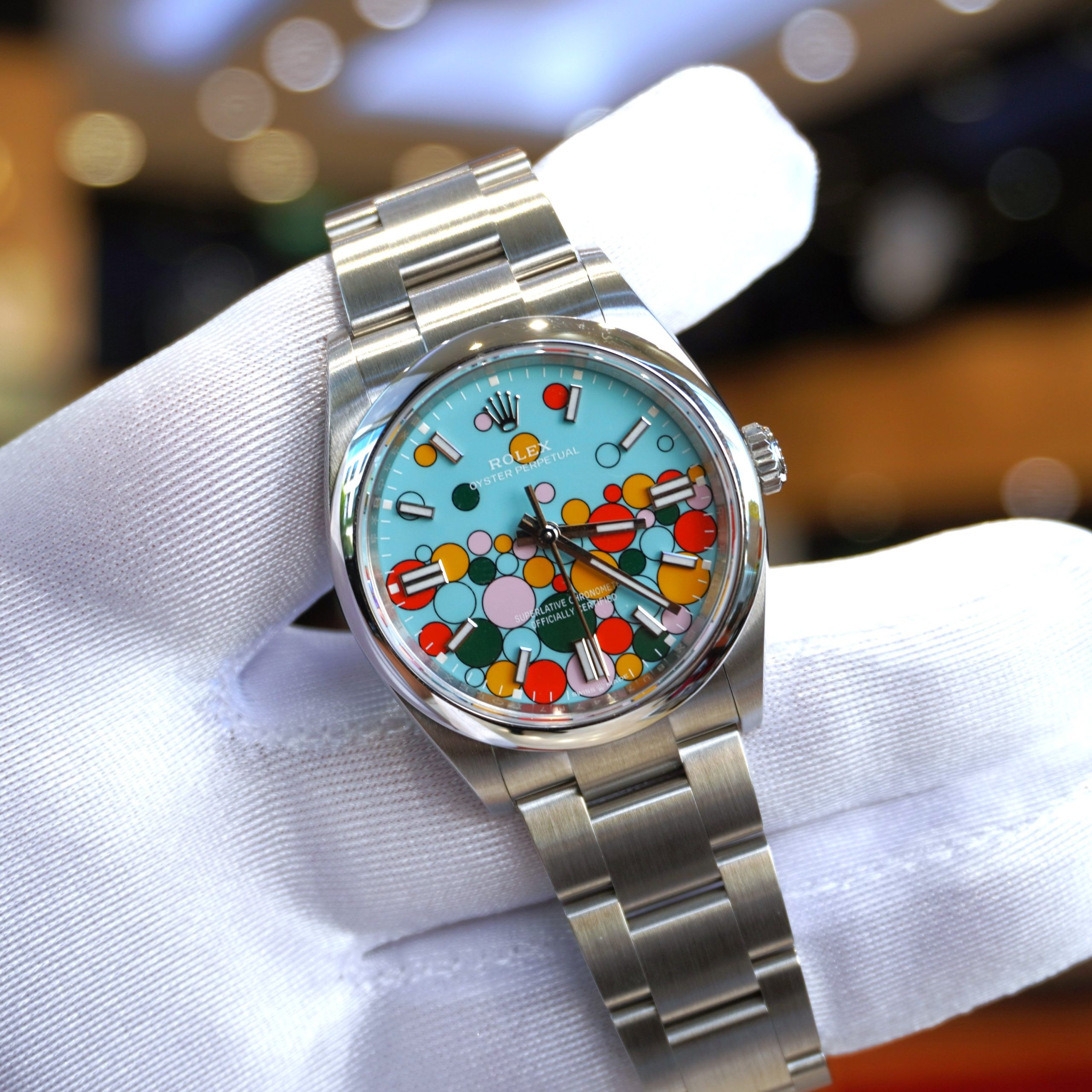 Rolex Day-Date 36 mm Turquoise Dial 126000