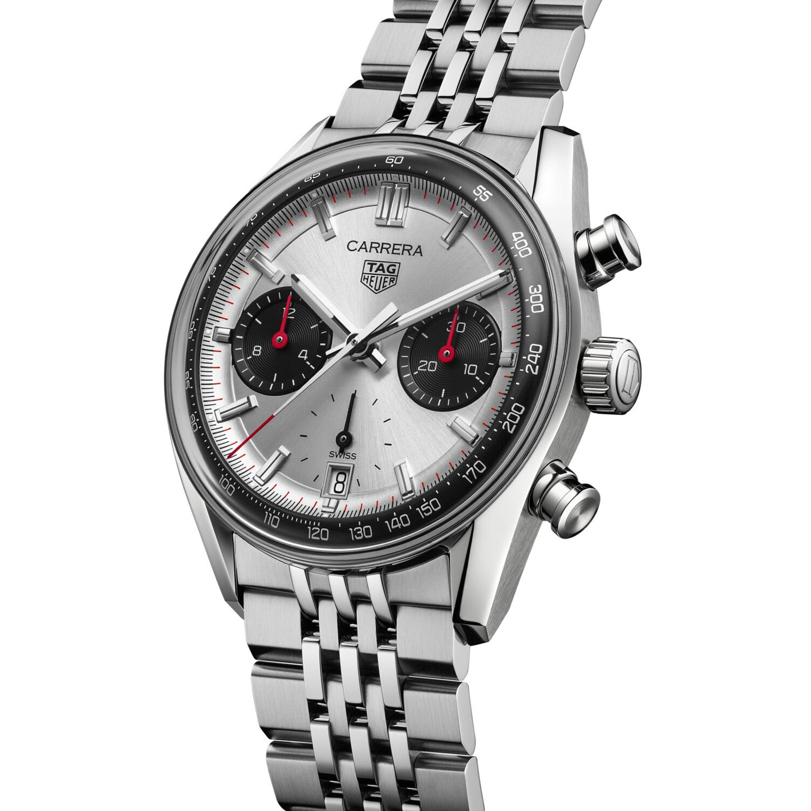 TAG Heuer Carrera Chronograph 39mm Mens Watch Silver CBS2216.BA0048