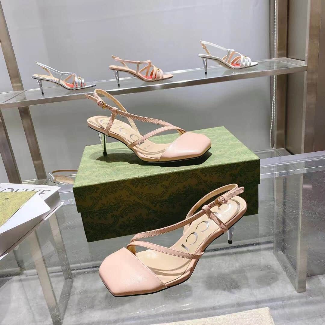 Gucci Rose Gold Mid Heel