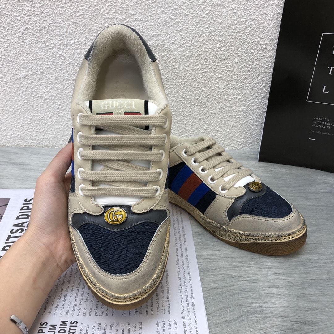 Gucci Women’S Screener White Blue 546551 99W20 4368