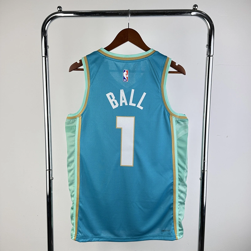 2024 NBA Charlotte Hornets (1 BALL) Basketball Jersey