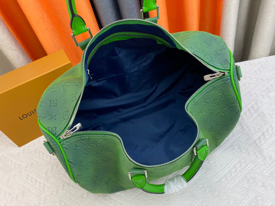 Louis Vuitton Keepall Bandouliere 50Cm Blue And Green