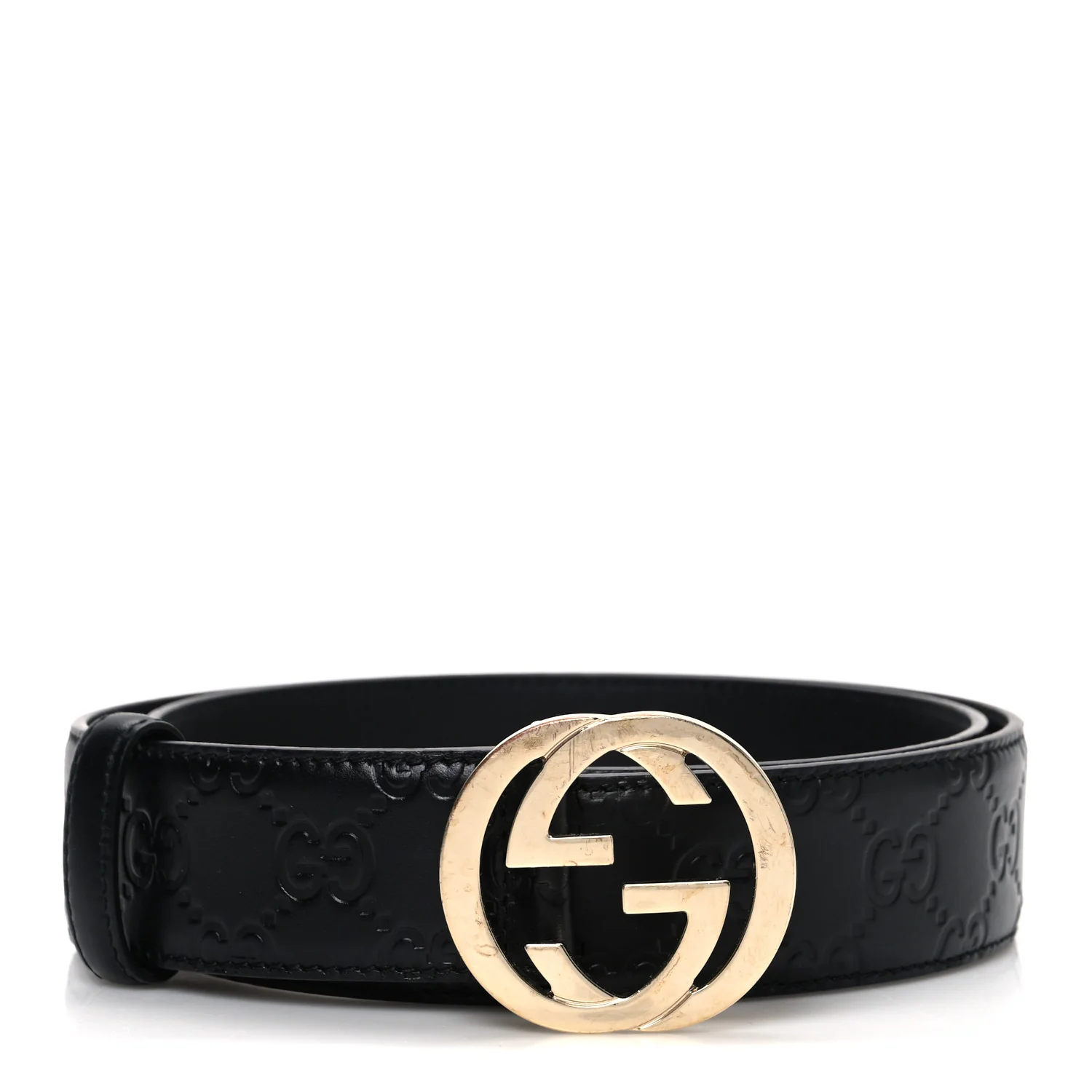Calfskin Interlocking G 37mm Belt 85 34 Black