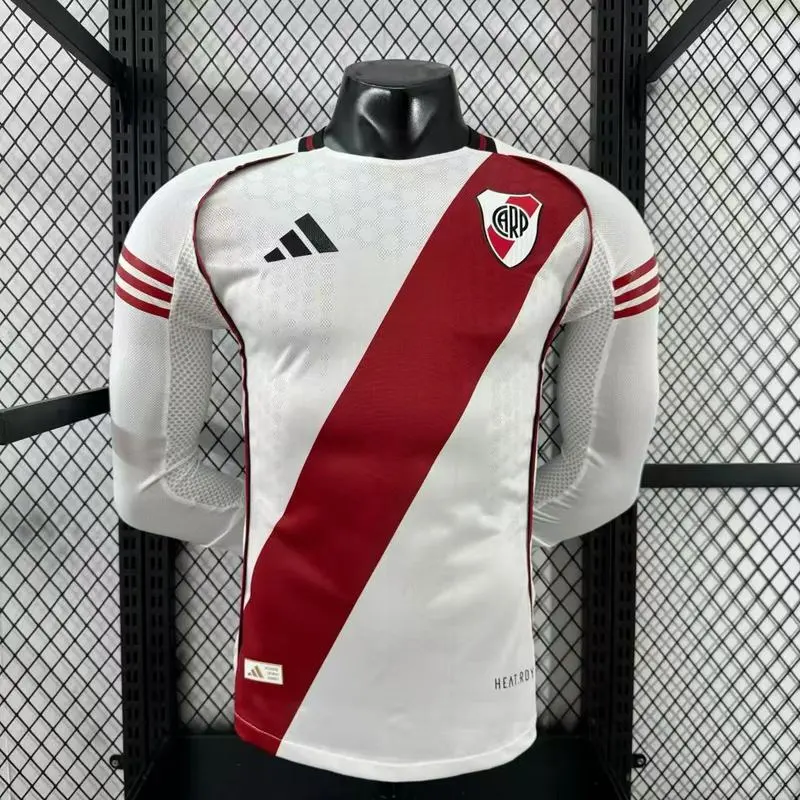 Player 2025-26 River Plate Home Long Sleev Football jersey