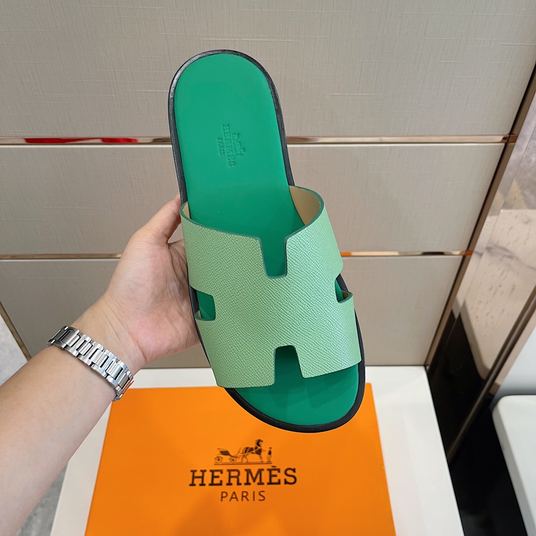 HERMES SANDAL IZMIR GREEN