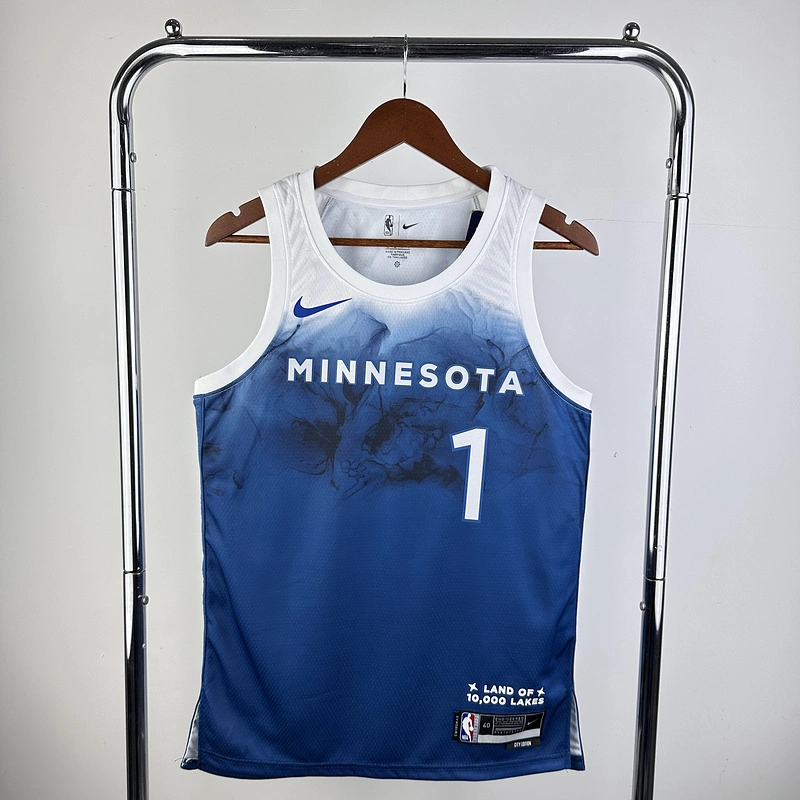 2024 NBA Minnesota Timberwolves 1 Anderson Basketball Jersey