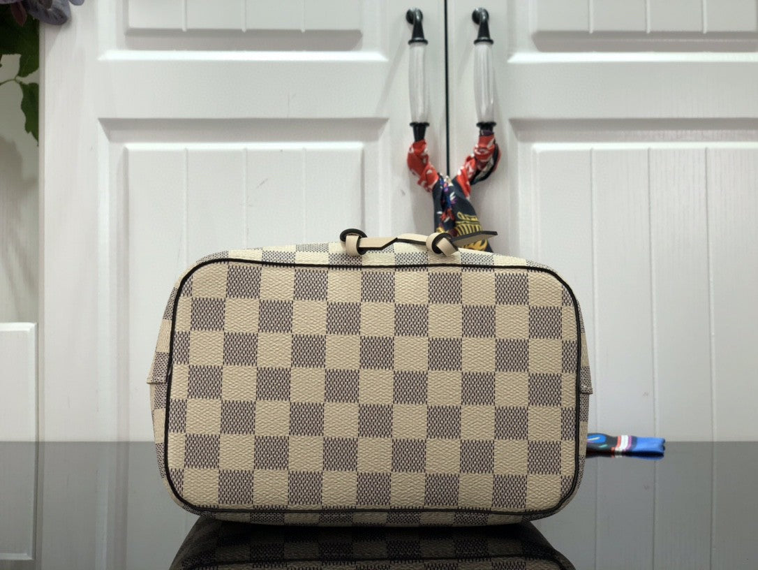 Louis Vuitton Damier Azur N Ono  Bb Bucket 20Cm