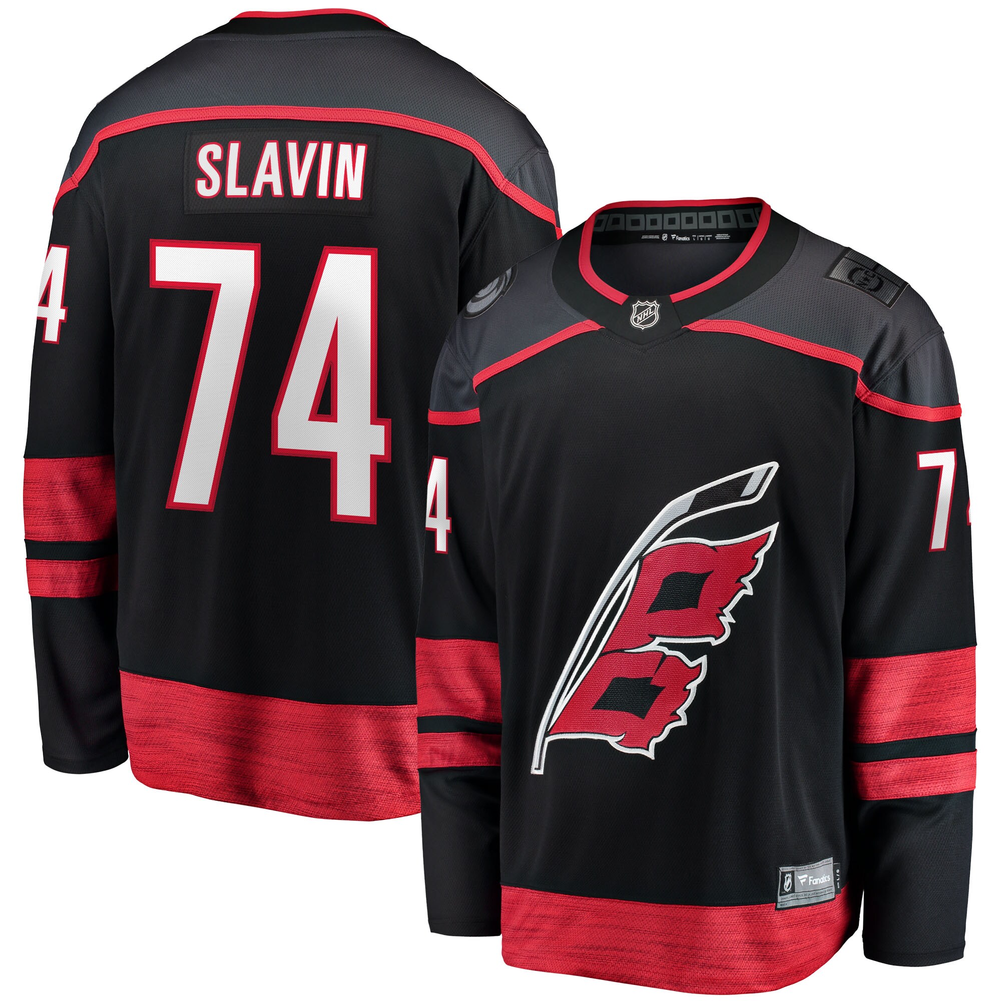 Jaccob Slavin Carolina Hurricanes Fanatics Home Breakaway Player Jersey – Black