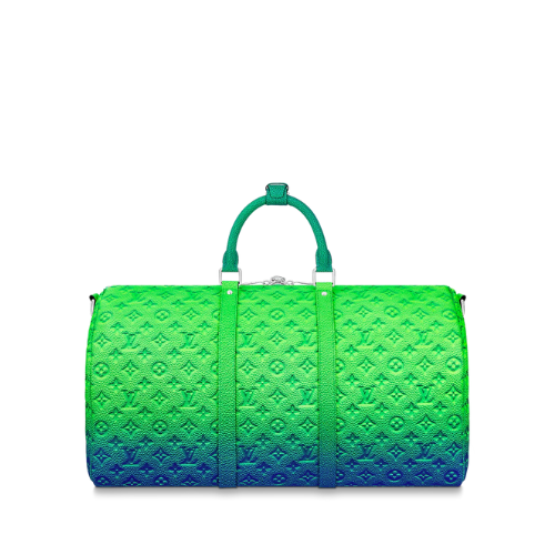 Louis Vuitton Keepall Bandouliere 50Cm Blue And Green