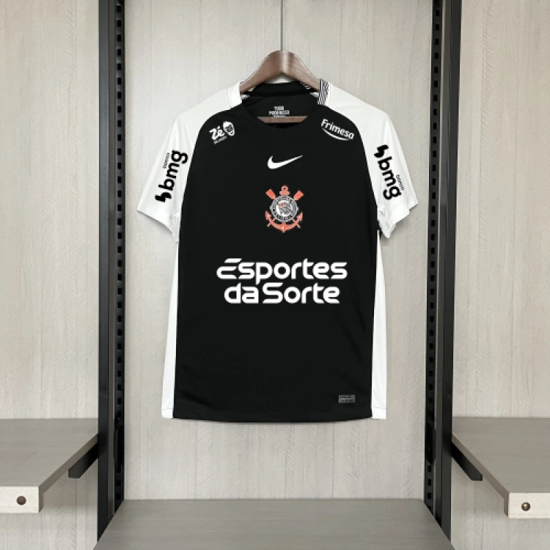 2025-26 Corinthians away game sponsorshipy Football jersey