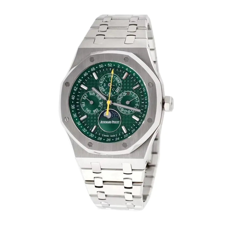 Audemars piguet Royal Oak Perpetual Calendar Green Dial Watch 41mm 26606ST.OO.1220ST.01
