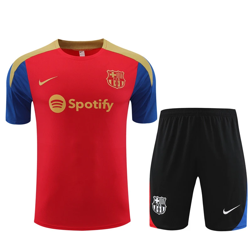 2024-25 Short Sleeve Training Wear Barcelona red