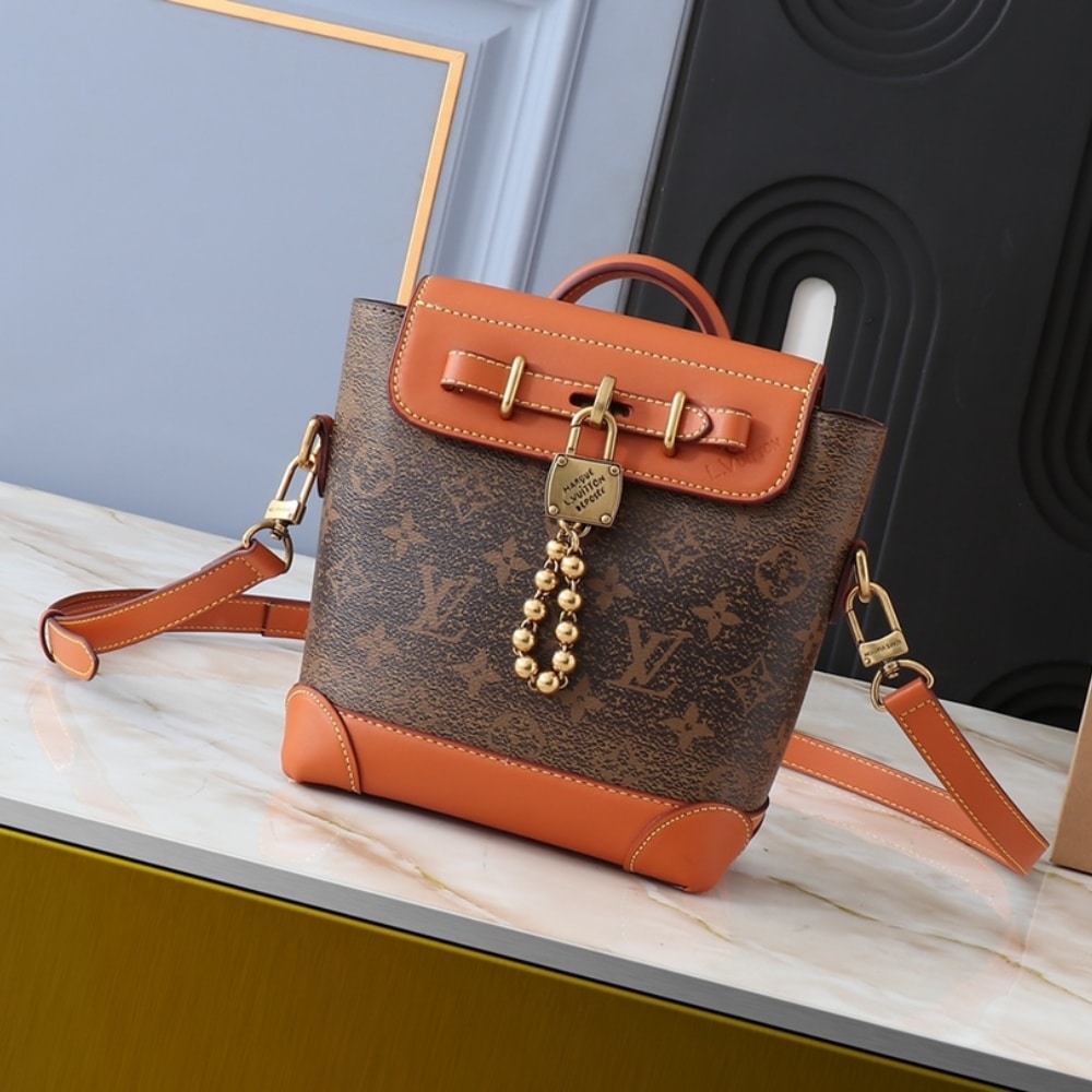 Louis Vuitton Steamer Bag 15 Brown 16.5Cm M11630
