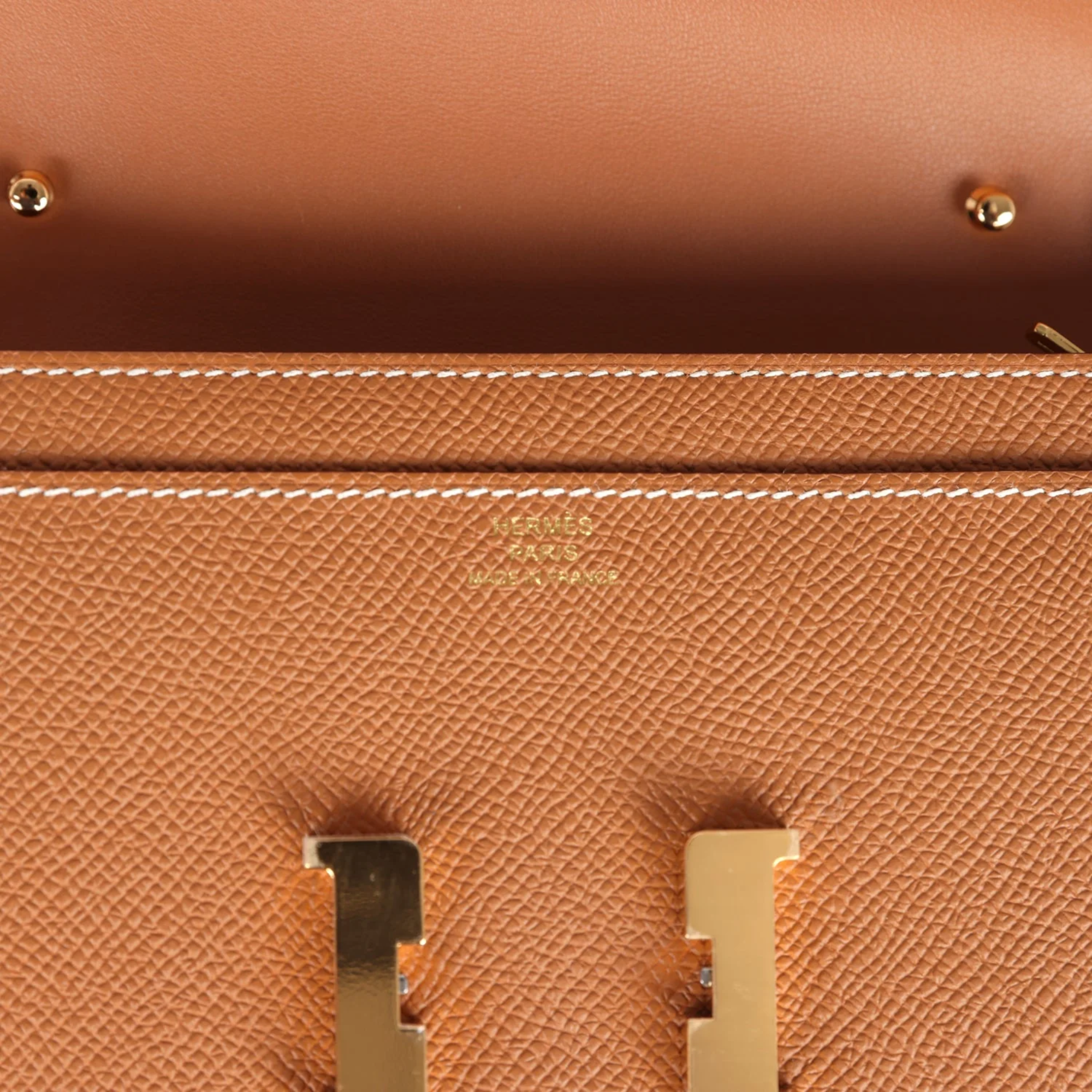 Hermes Constance To Go Wallet Gold 20cm