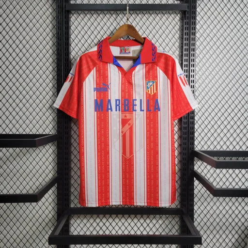 Retro 1994-95 Atletico Madrid Home Football jersey retro
