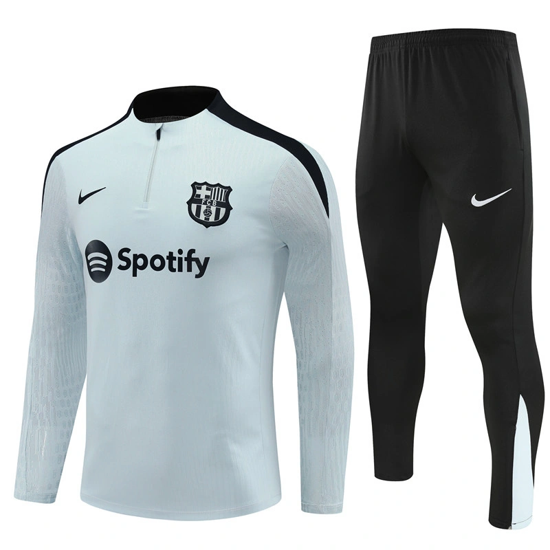 2024-25 Barcelona Half-Pull Training Suit Jersey Set