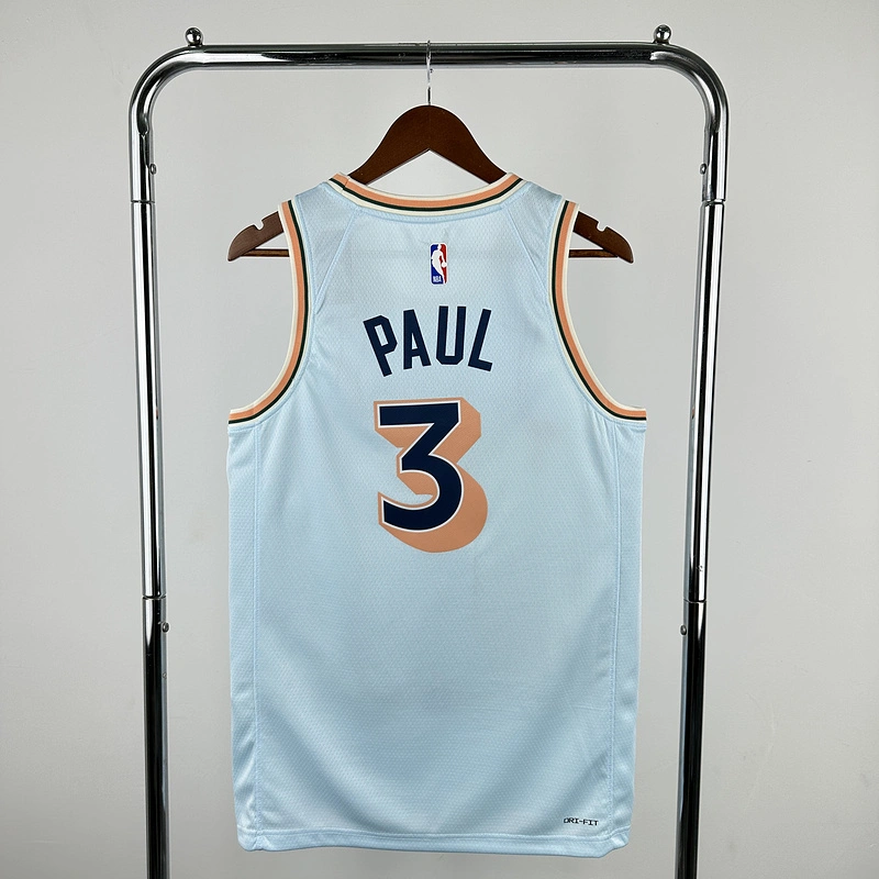 2025 NBA San Antonio Spurs 3 PAUL Basketball Jersey