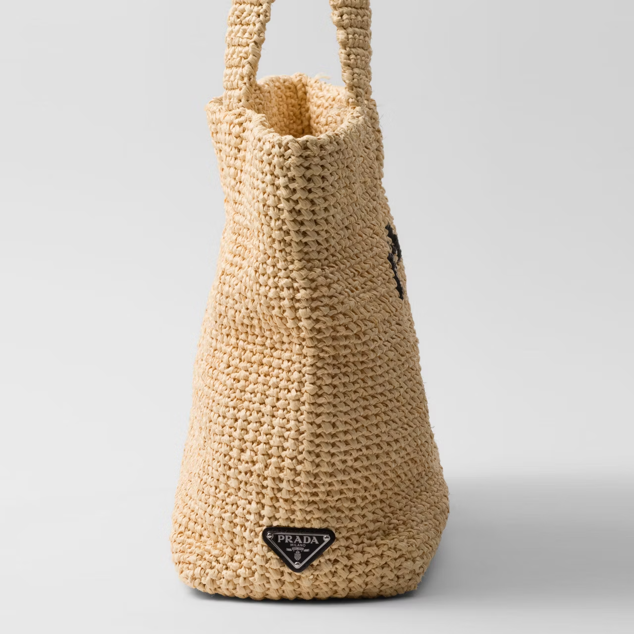 Prada Crochet Logo Tote Bag 40cm