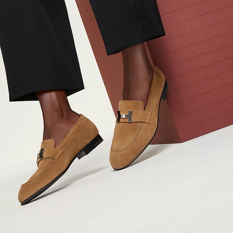 HERMES PARIS LOAFER BRUN FUMÉ
