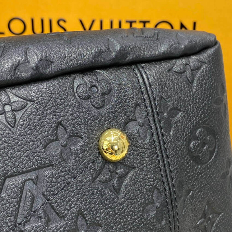 Louis Vuitton Melie Hobo MM 41cm/16.1in Monogram Empreinte Leather Black M57089 – Women