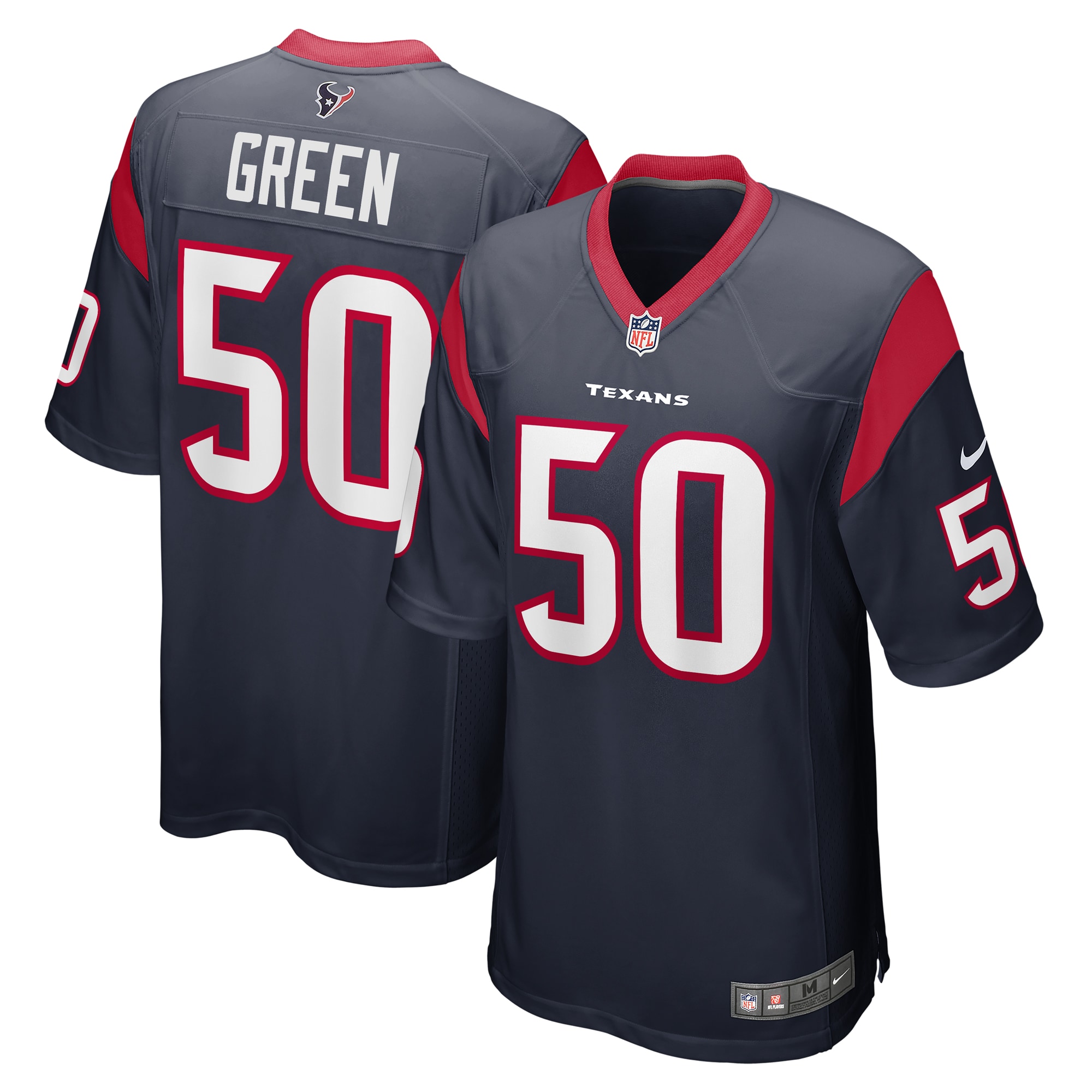 Kendrick Green Houston Texans Nike Team Game Jersey -  Navy