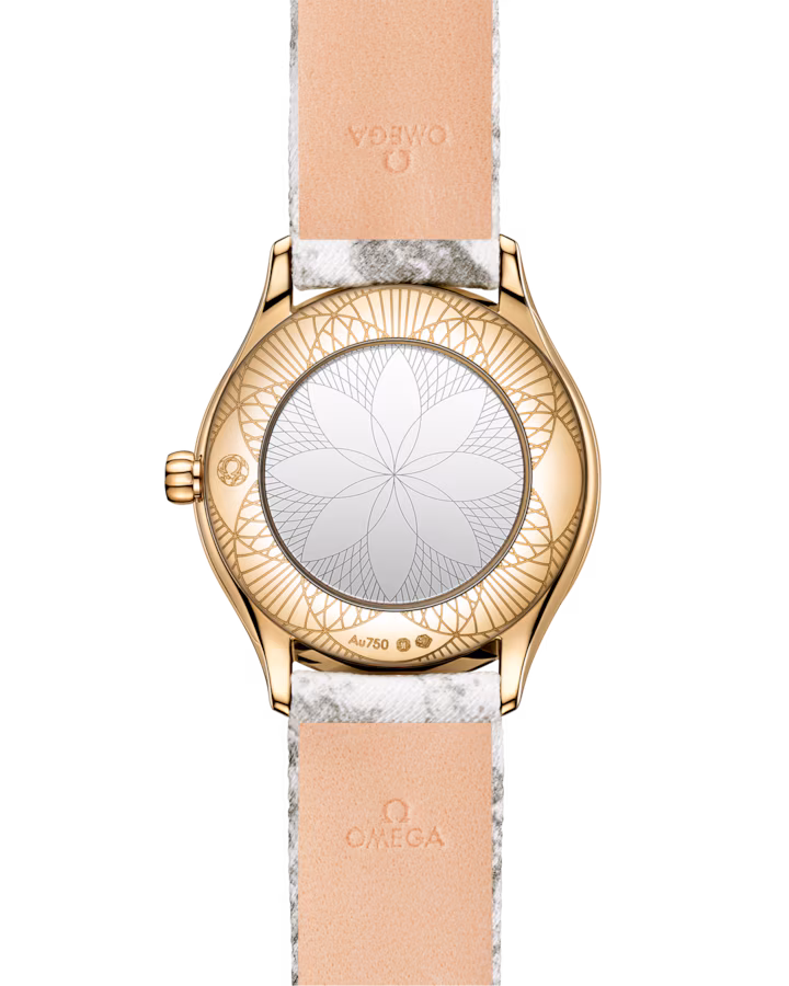 Omega De Ville Mini Trésor 26mm White Dial with Diamonds Moonshine™ 18k Rose Gold Strap 428.57.26.60.04.002