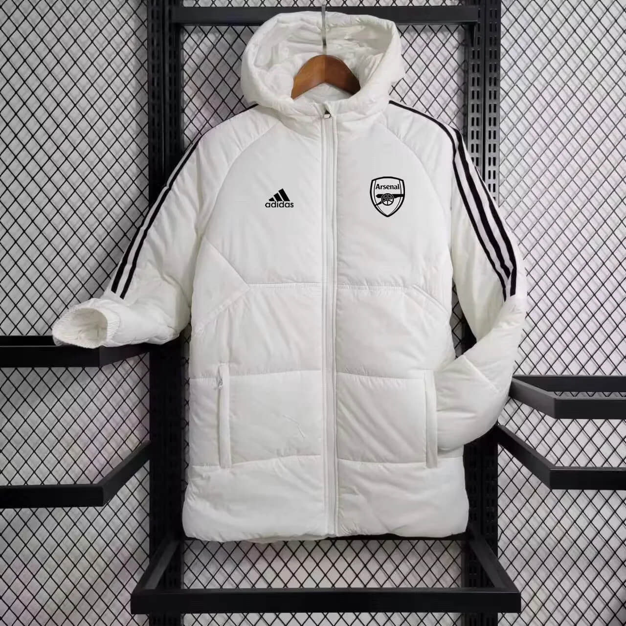2024/2025 Arsenal White Soccer Long Cotton jacket 1:1 Thai Quality