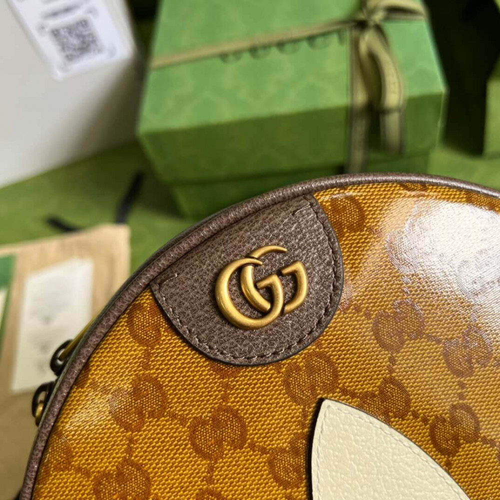 adidas x Gucci Ophidia Small Shoulder Bag in GG Crystal Canvas