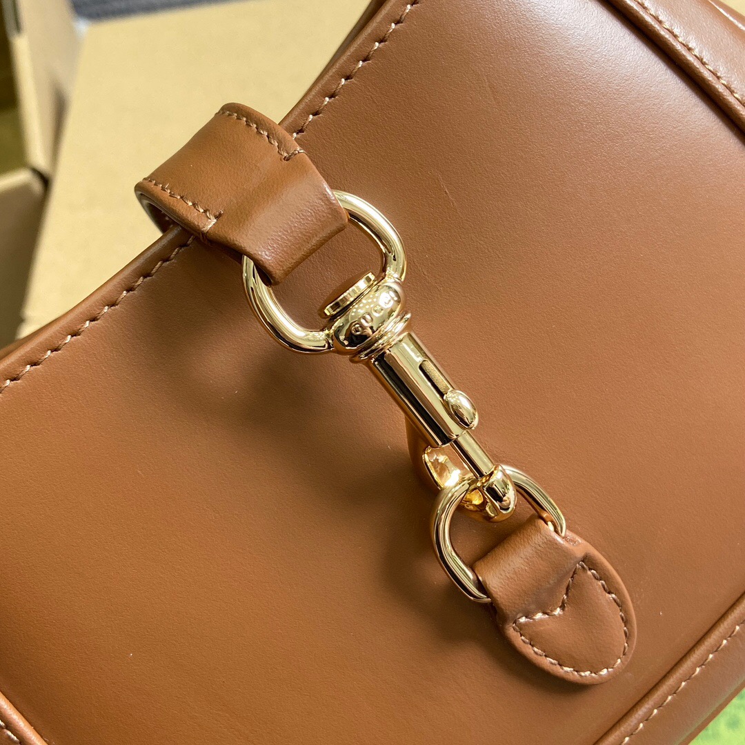 Gucci Jackie 1961 Mini Hobo Bag Brown 19cm