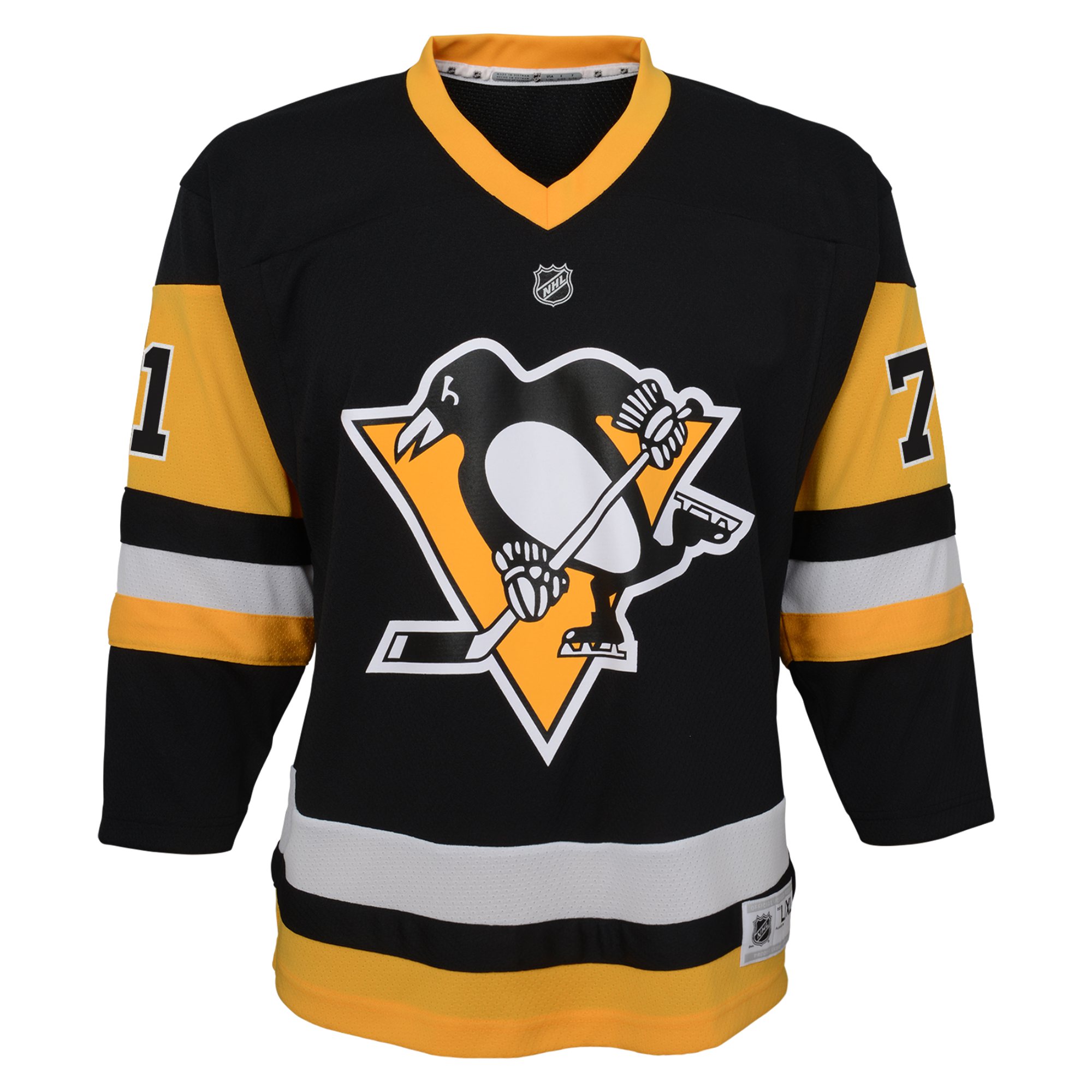 Evgeni Malkin Pittsburgh Penguins Youth Home Replica Player Jersey – Black