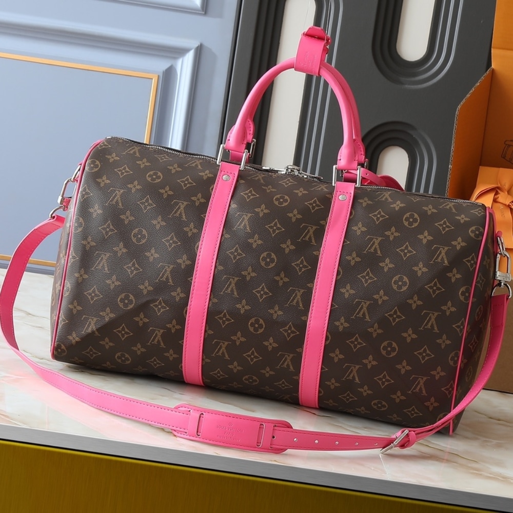 Louis Vuitton Keepall Bandoulière 45 Pondichery Pink 50cm M13807