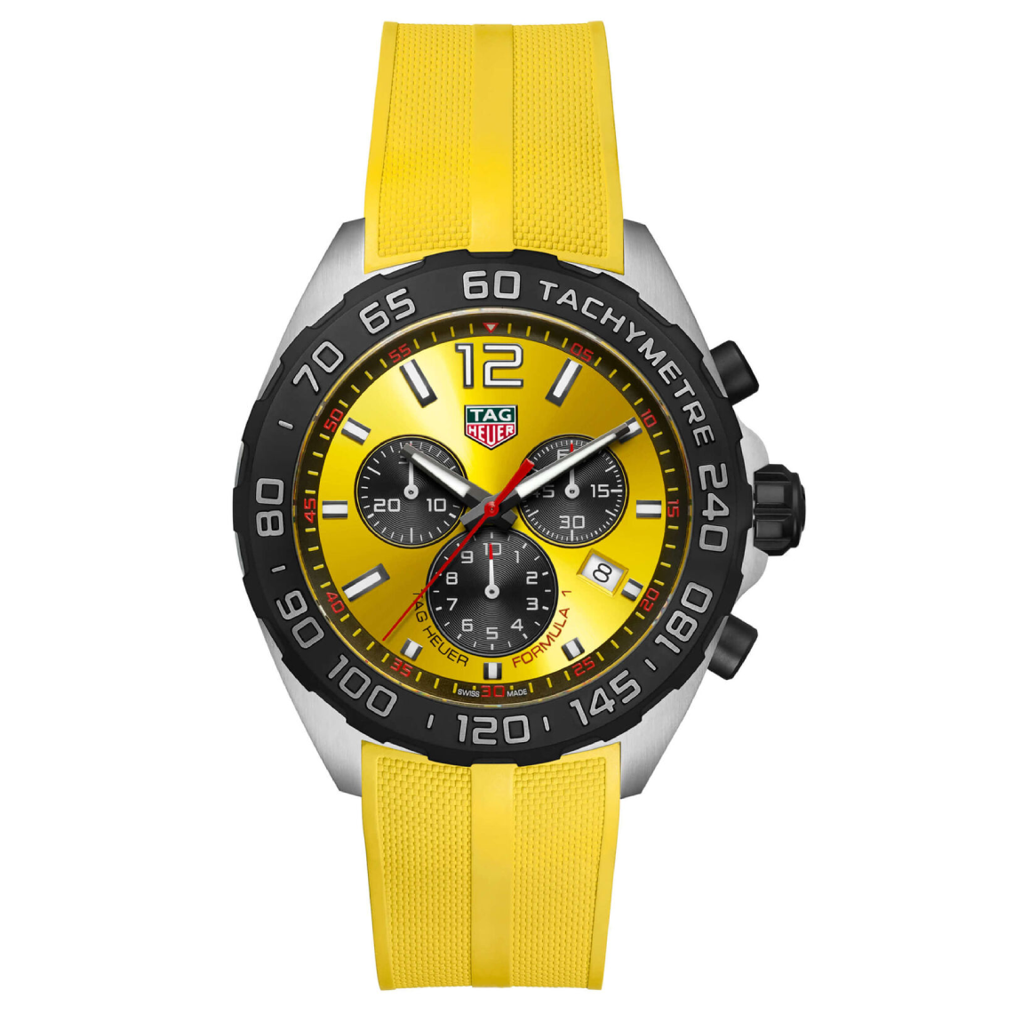 Tag Heuer Formula 1 Chronograph Yellow Dial CAZ101AM.FT8054 43mm