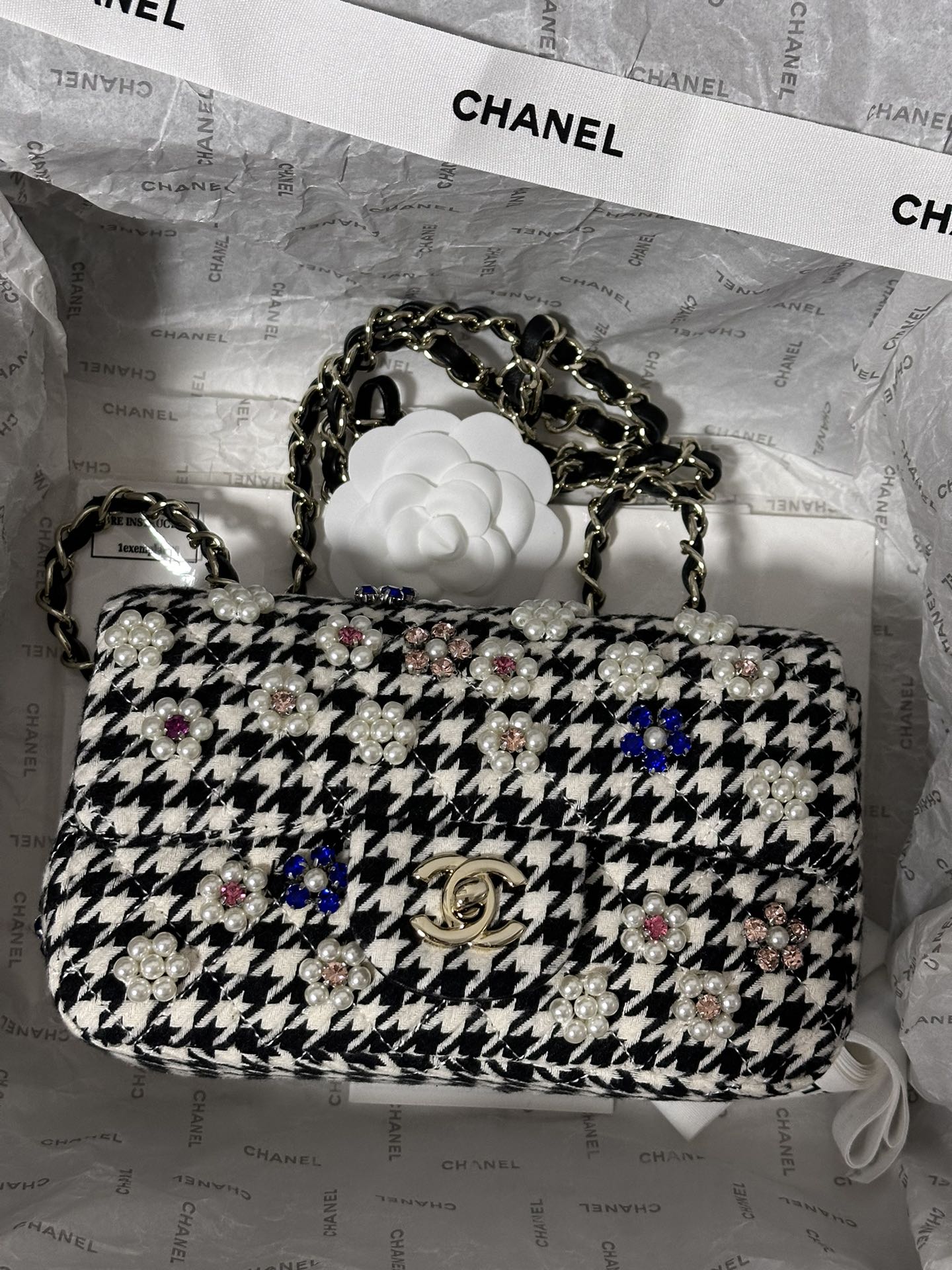 Chanel 24A Advanced Handicraft Workshop Embroidered Pearls