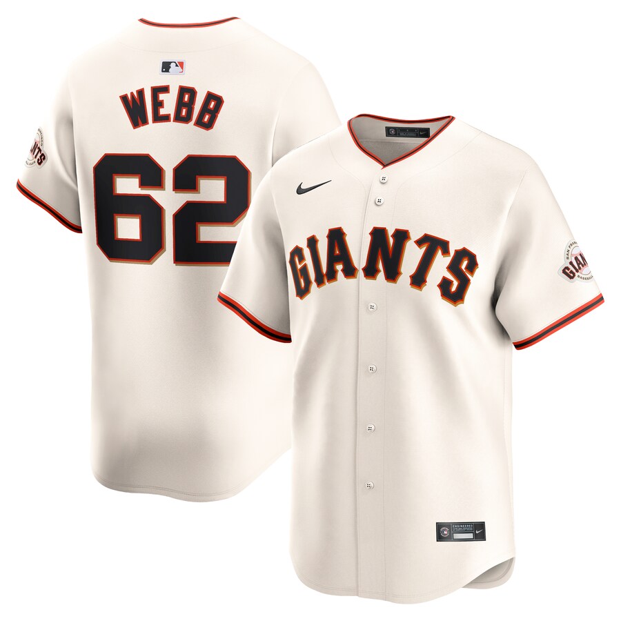 Logan Webb San Francisco Giants Home Limited Player Jersey Cream