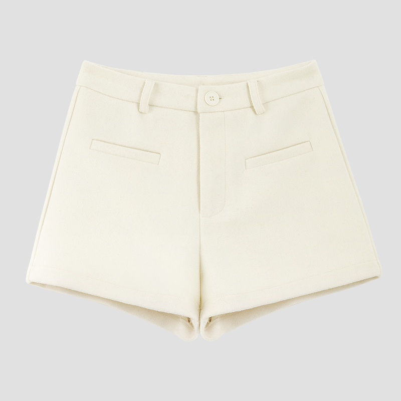 Woolen autumn and winter boots Casual shorts for women