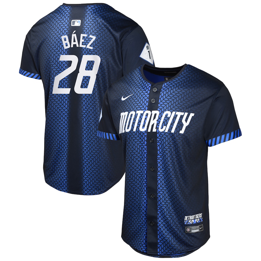Javier Baez Detroit Tigers Youth 2024 City Connect Limited Jersey Navy