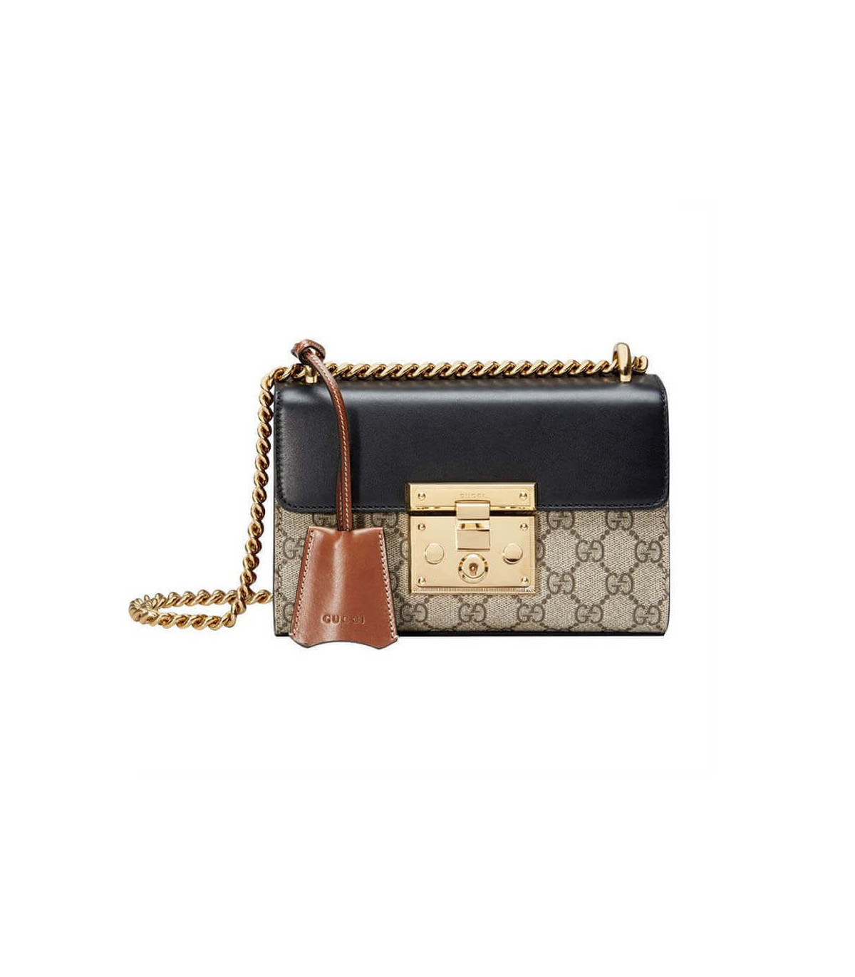 Gucci Padlock Small GG Shoulder Bag Black