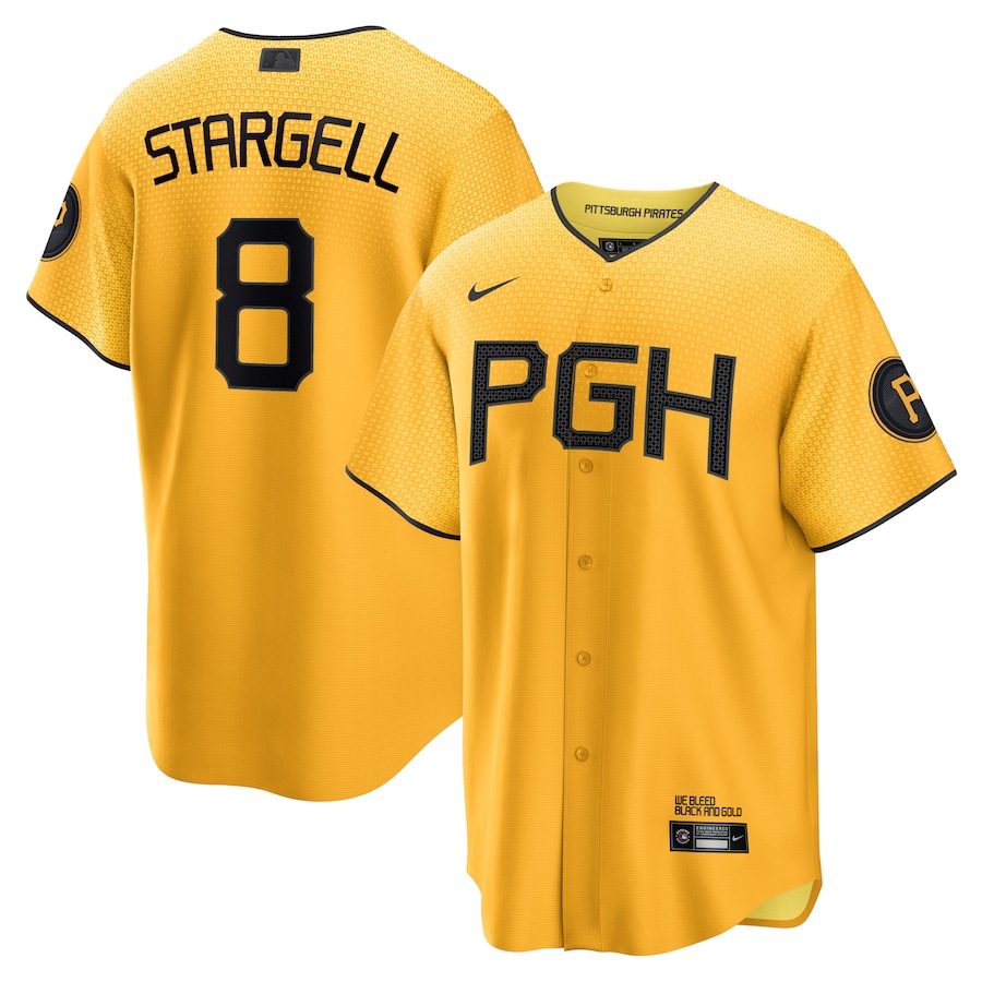 Willie Stargell Pittsburgh Pirates City Connect Player Jersey Gold