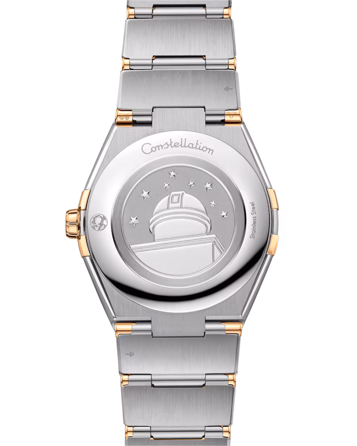Omega Constellation 36mm Silver Dial Stainless Steel and Sedna™ 18k Yellow Gold Bracelet 131.20.36.60.02.002