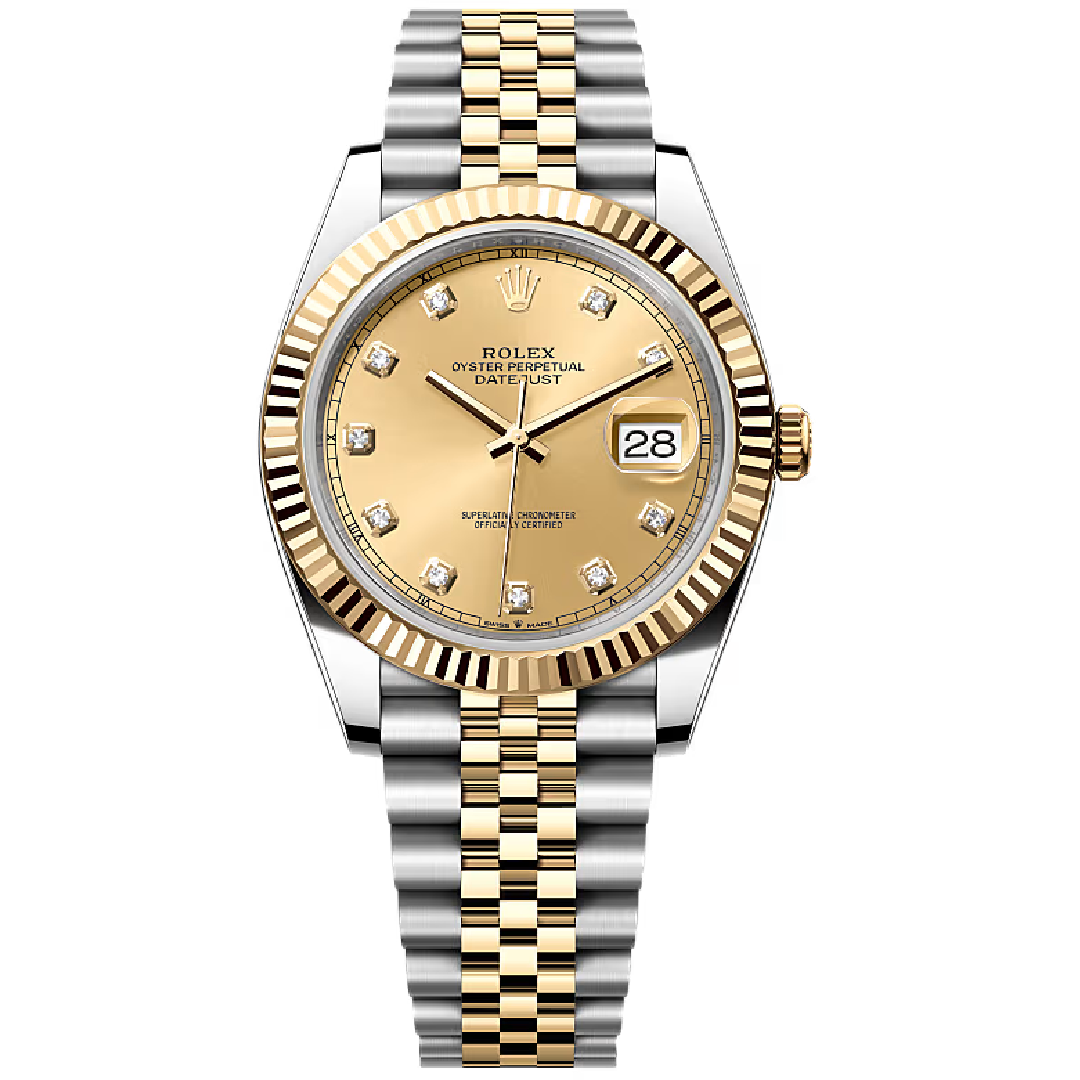 Rolex DATEJUST Oyster, 41 mm, Oystersteel and yellow gold M126333-0012