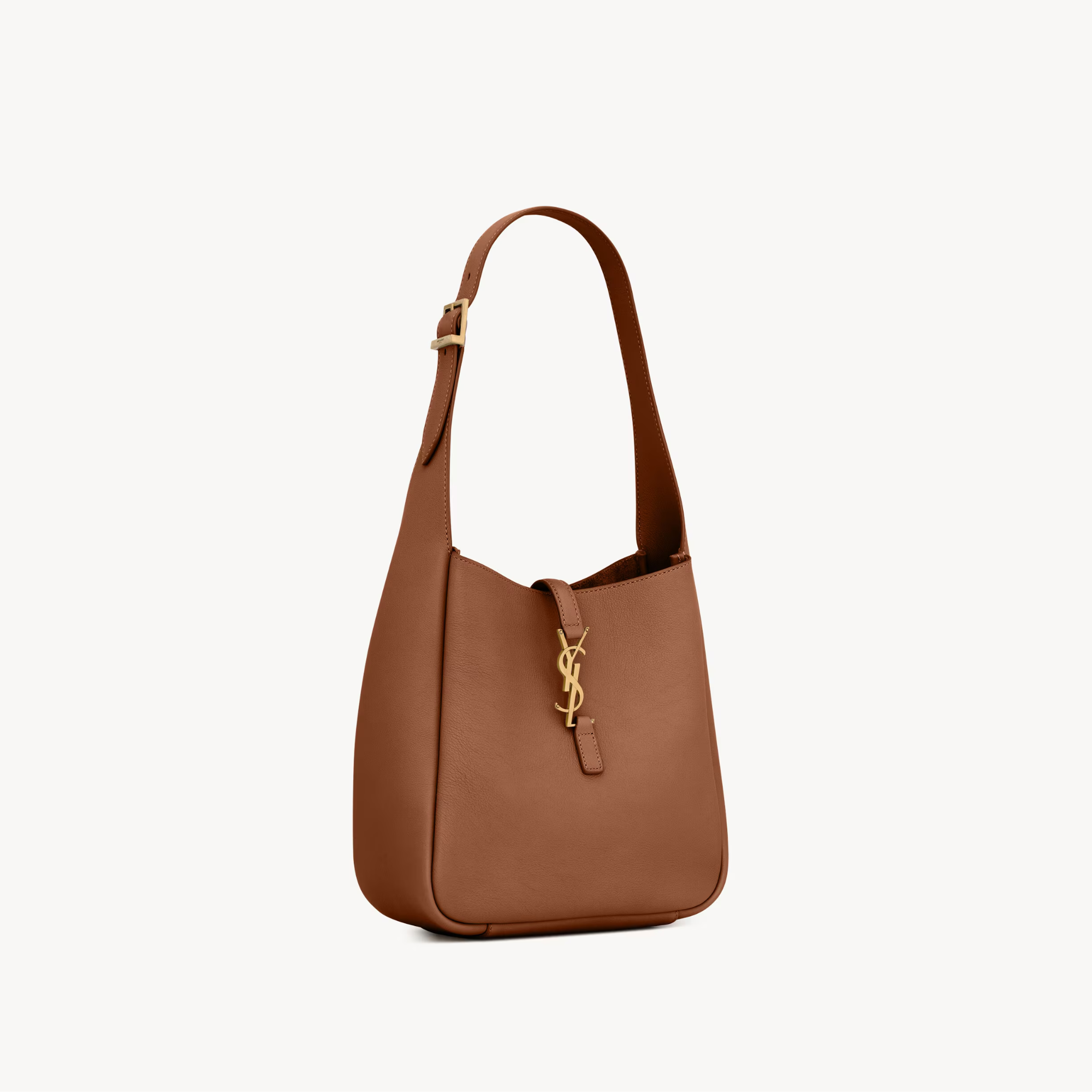 Saint Laurent Grained Leather Fox Bag 23cm