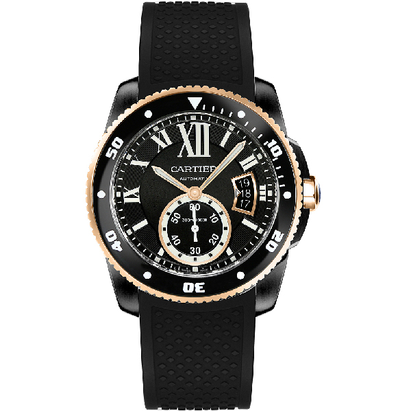 Cartier Calibre Rose Gold Mix Full Black 42mm