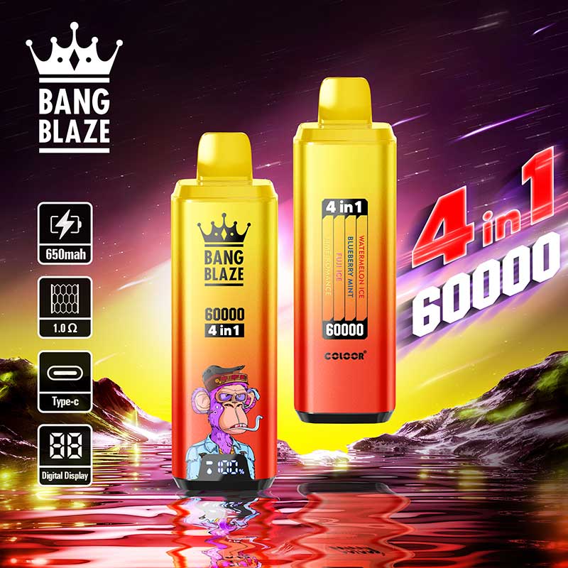 Bang Blaze 60K 4 w 1 – jednorazowy e-papieros, 60 000 buchów, USB-C