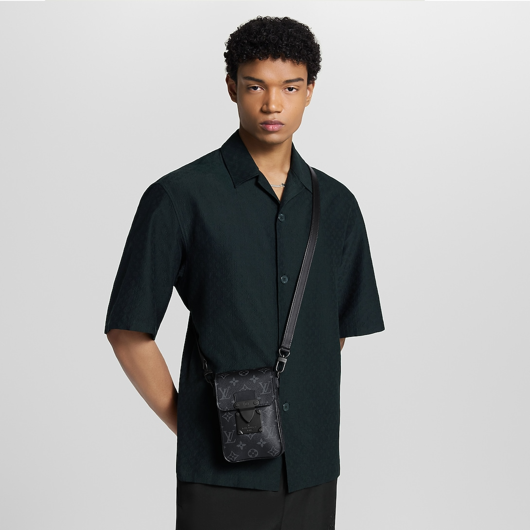 Louis Vuitton S-Lock Vertical Wearable Wallet Black 18Cm